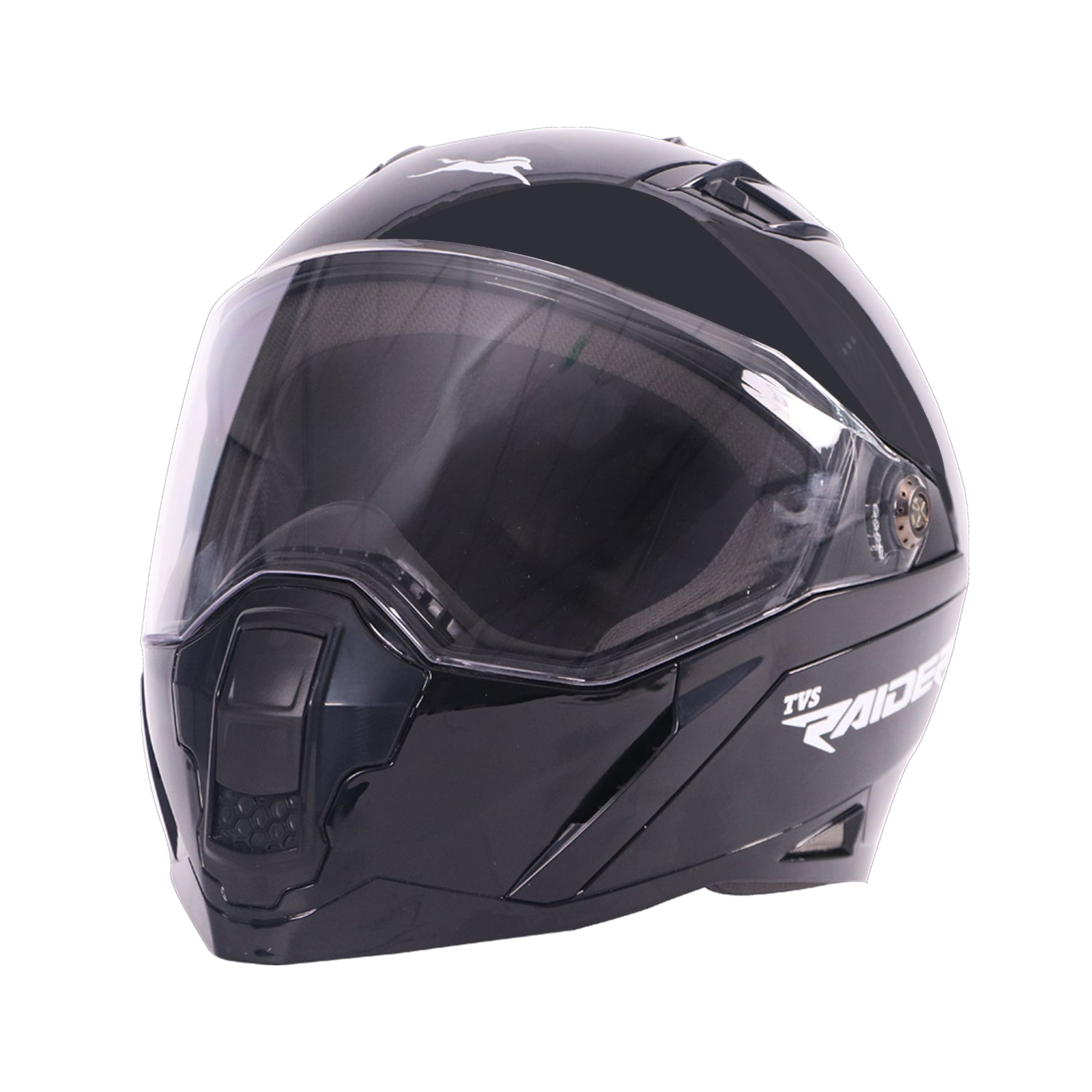 TVS Raider Full Face Black Helmet | ISI Certified